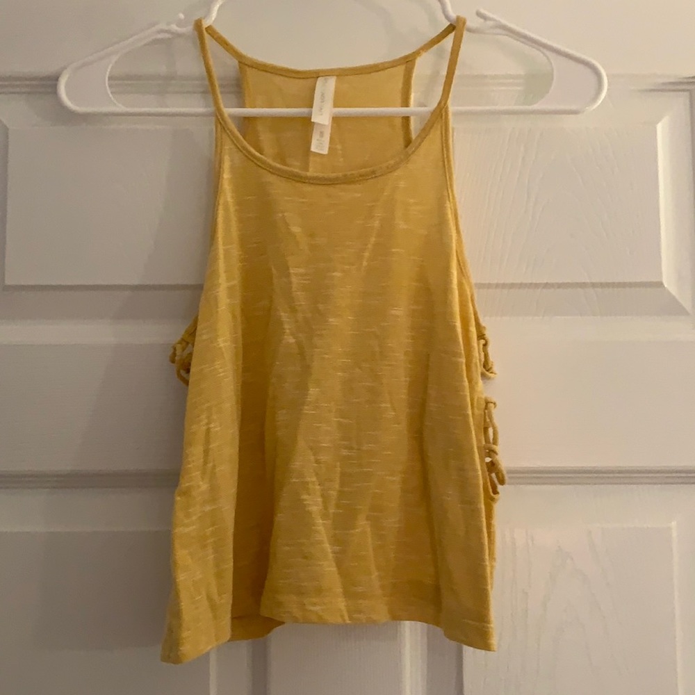 Yellow Cropped Tank